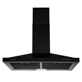 24 inch Wall Mount Range Hood Kitchen Exhaust Stove Vent 350CFM Mechanical Control