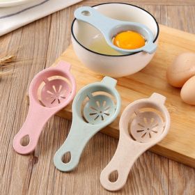 Egg Separator Egg Yolk White Separator Egg White Separator Egg Whites Strainer Filter Divider Egg Separator Tool Kitchen Gadget (Color: Porcelain)